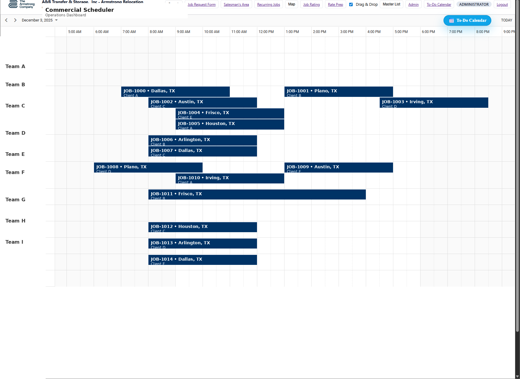 Armstrong Scheduler screenshot 1